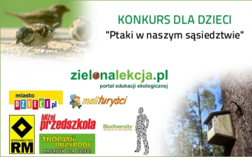KONKURS DLA DZIECI - PTAKI W NASZYM SĄSIEDZTWIE